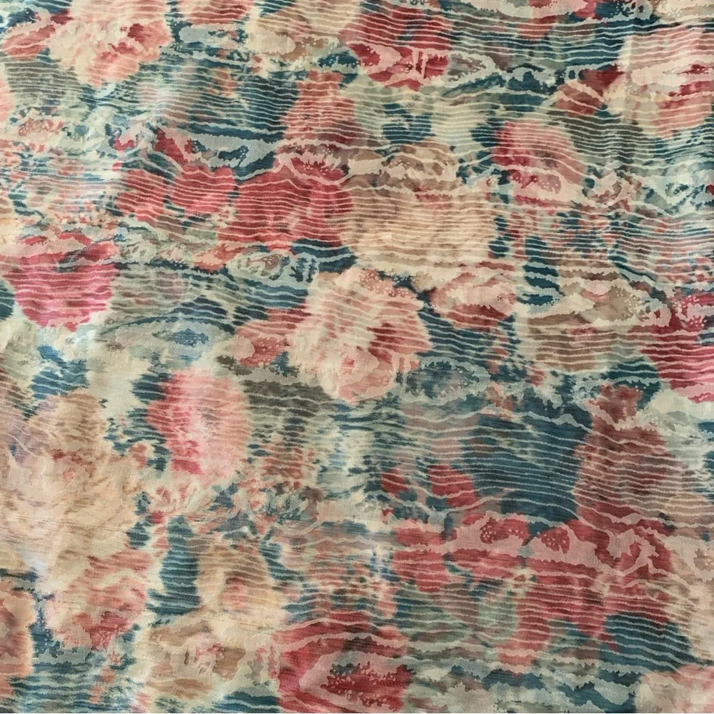 54” X 64” Pink & Blues Upholstery Fabric